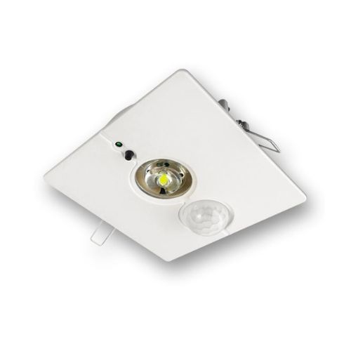 Luminaria de emergencia embutir 1 led 3W